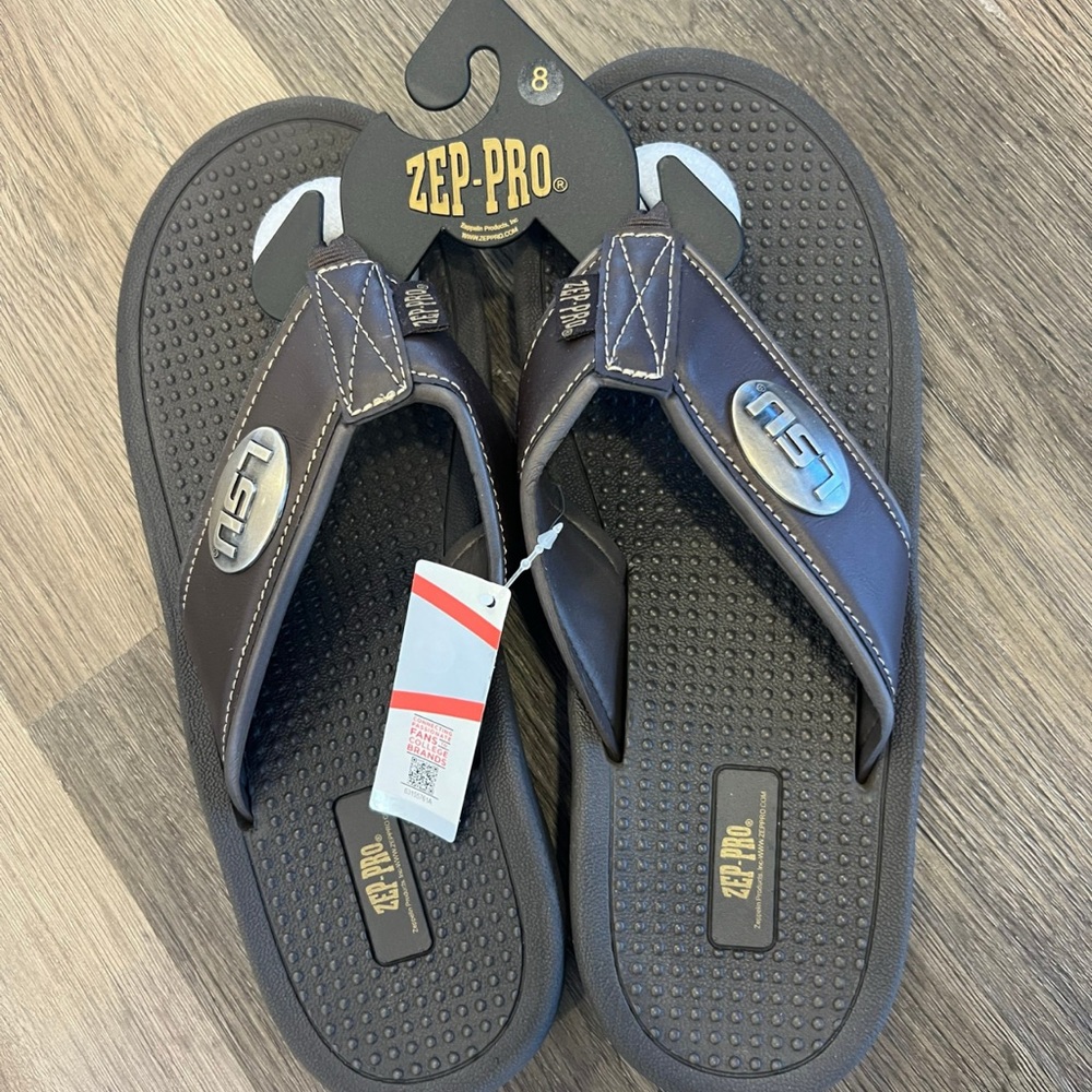 Zep Pro LSU Men's Dark Brown Flip Flops